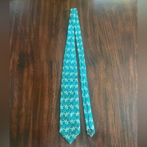 Fox & Chave 100% Silk Tie – Arts & Crafts Floral Pattern